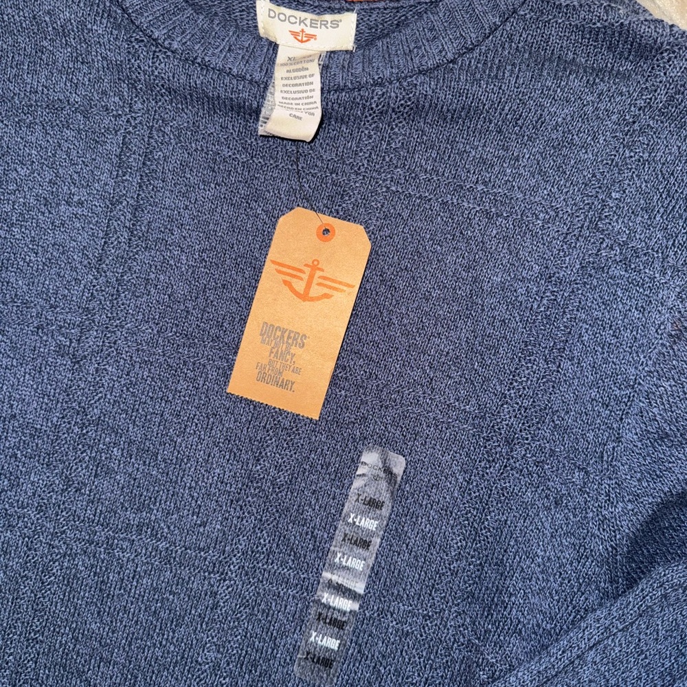 Dockers Men's Blue Sweater